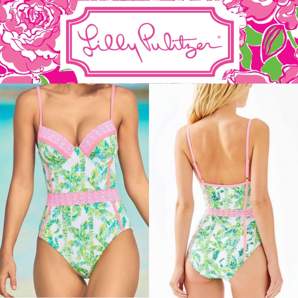Lilly Pulitzer Palma Swim Fresh Citrus FREE SHIP - Picture 1 of 11